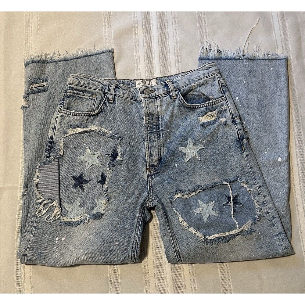 "We The Free"  FP Jeans – Special Edition Star Patches – Size 27 #OB1299887)